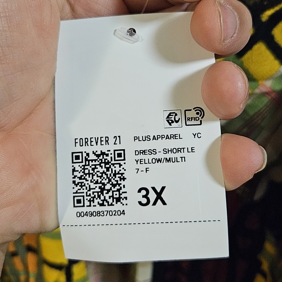 Forever 21 Multi Plaid V Neck Dress - Picture 3 of 9